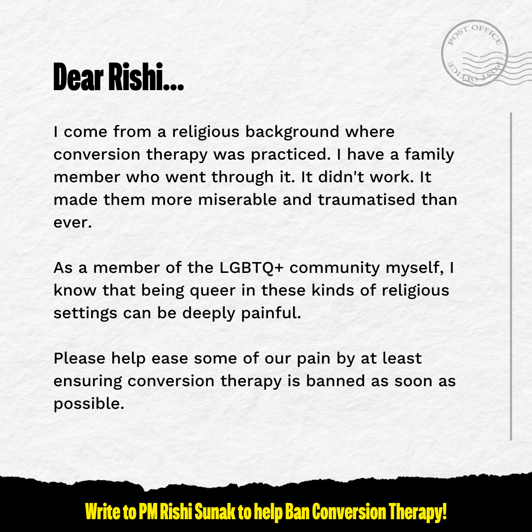 stonewall ban conversion therapy postcard