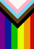 Inclusive rainbow flag