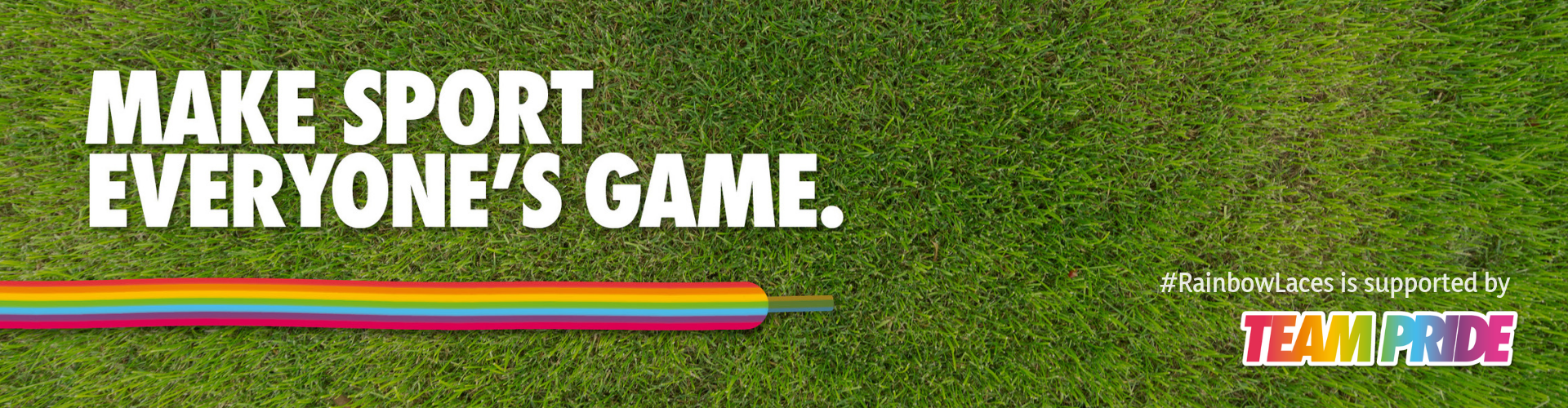 Rainbow Laces banner